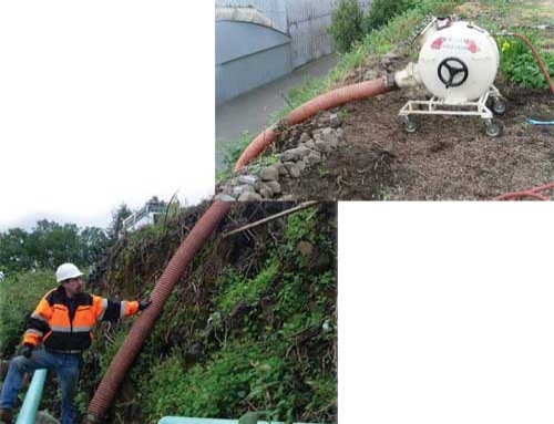100 Foot Cliff Pipe Repair